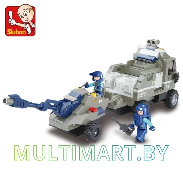 Конструктор Sluban M38-B0200 Армейский тягач (232 детали) картинка 7